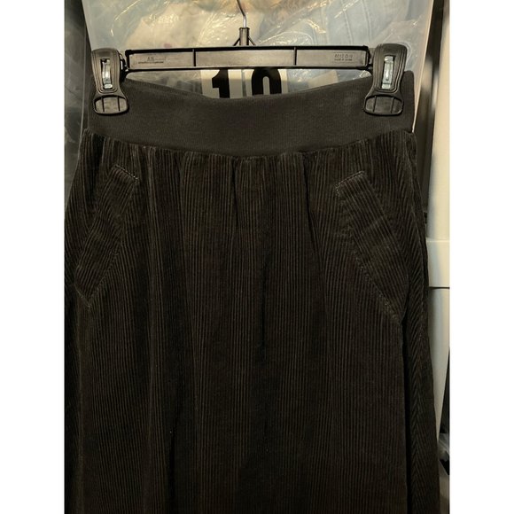 POETRY Corduroy Hemp Cotton Pull On Skirt NWT in Charcoal Grey sz. 2 - Picture 4 of 7